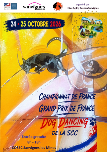 championnat de france de dog dancing le 24 et 25 octobre à l'espace sportif