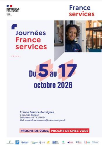 Portes ouvertes espace France services du 5 au 17 octobre 2026