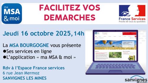 atelier facilitez vos démarches sur la msa en ligne