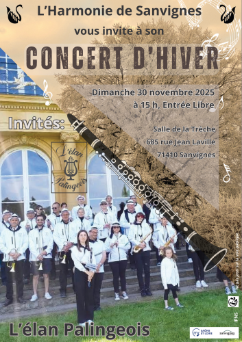Concert d'hiver le 30 novembre à la trèche à 15h