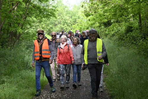 les participants de la balade nature aux Découvertes