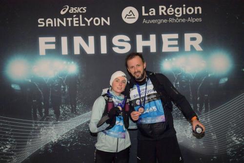 Audrey et Nicolas à la Saintélyon