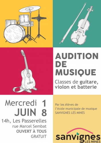 audition de musique le 18 juin 2025