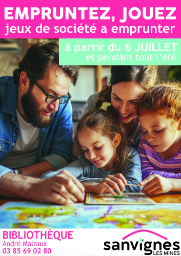 jeux en prêt à la bibliothèque