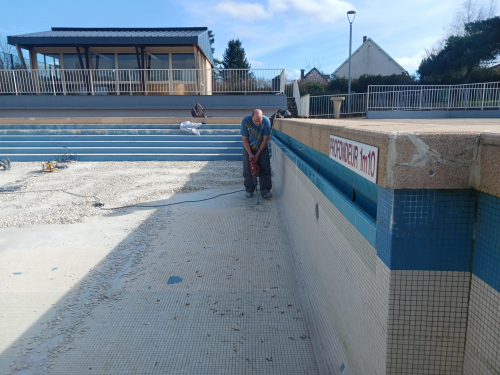 travaux réalisés à la piscine en 2025