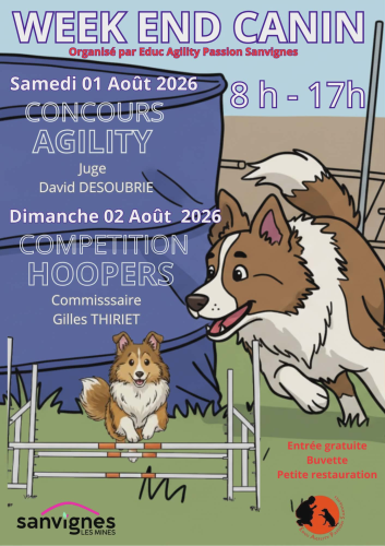 week-end canin rue pierre brossolette agility et hoopers